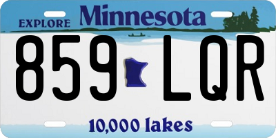 MN license plate 859LQR