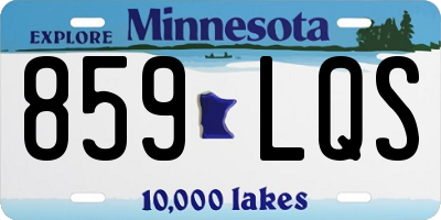 MN license plate 859LQS