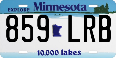 MN license plate 859LRB