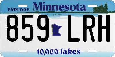MN license plate 859LRH