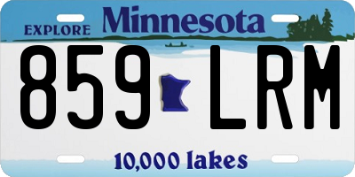 MN license plate 859LRM