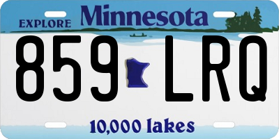 MN license plate 859LRQ