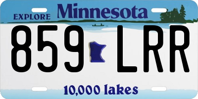 MN license plate 859LRR