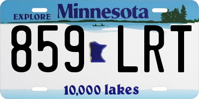 MN license plate 859LRT