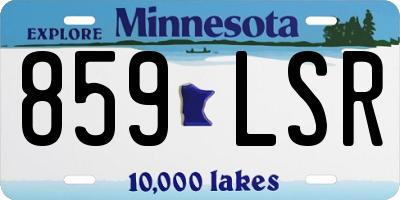 MN license plate 859LSR