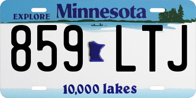 MN license plate 859LTJ