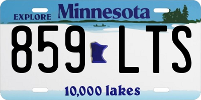 MN license plate 859LTS