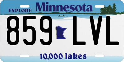 MN license plate 859LVL