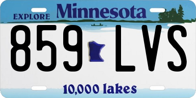 MN license plate 859LVS