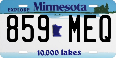 MN license plate 859MEQ