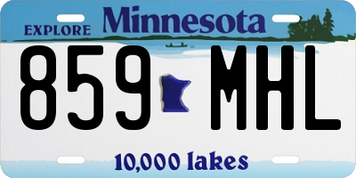 MN license plate 859MHL