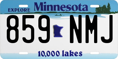 MN license plate 859NMJ