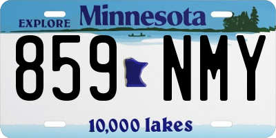 MN license plate 859NMY