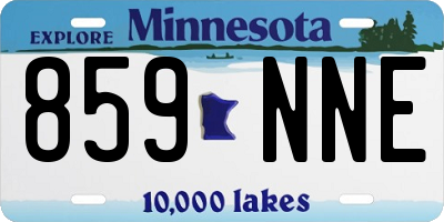 MN license plate 859NNE