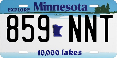 MN license plate 859NNT