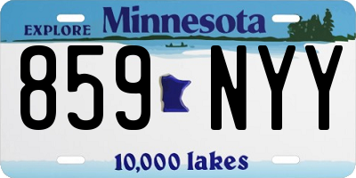 MN license plate 859NYY