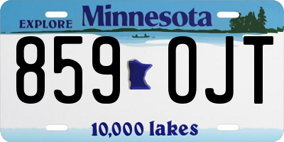 MN license plate 859OJT