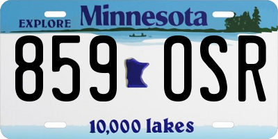 MN license plate 859OSR