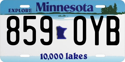 MN license plate 859OYB