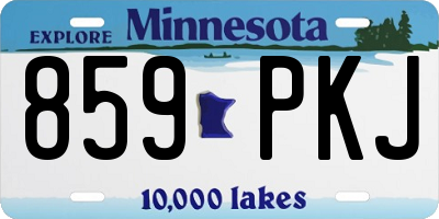 MN license plate 859PKJ