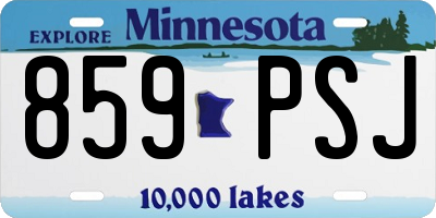 MN license plate 859PSJ