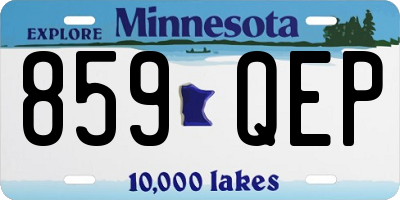 MN license plate 859QEP