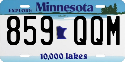 MN license plate 859QQM