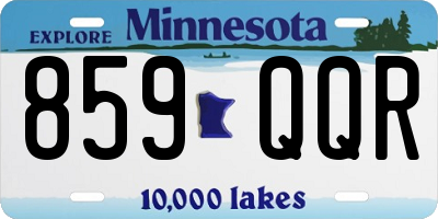 MN license plate 859QQR