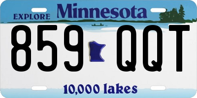 MN license plate 859QQT