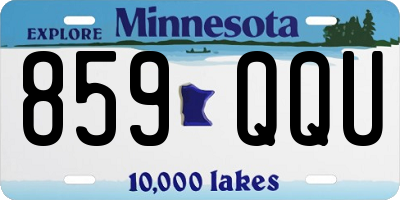 MN license plate 859QQU
