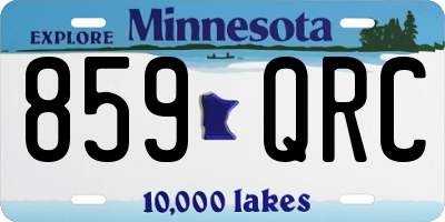 MN license plate 859QRC