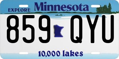 MN license plate 859QYU