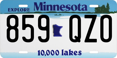 MN license plate 859QZO