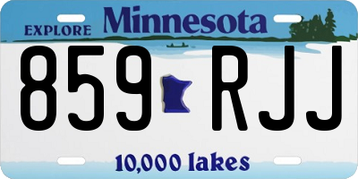 MN license plate 859RJJ