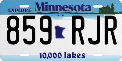 MN license plate 859RJR