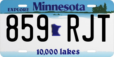 MN license plate 859RJT