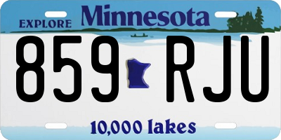 MN license plate 859RJU