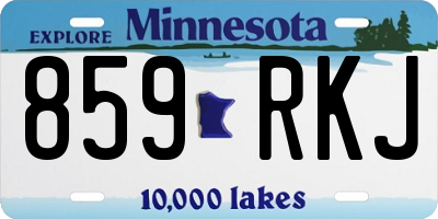 MN license plate 859RKJ