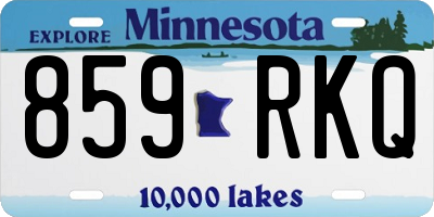 MN license plate 859RKQ