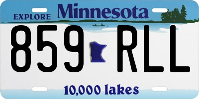 MN license plate 859RLL