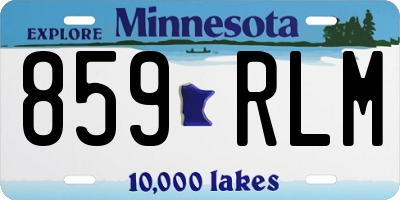 MN license plate 859RLM