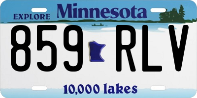 MN license plate 859RLV
