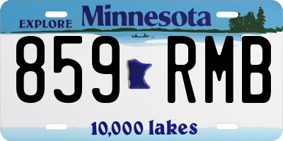 MN license plate 859RMB