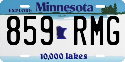 MN license plate 859RMG