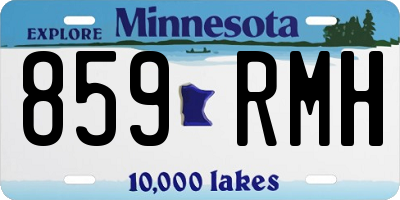 MN license plate 859RMH