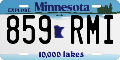MN license plate 859RMI