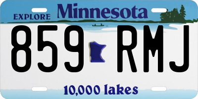 MN license plate 859RMJ