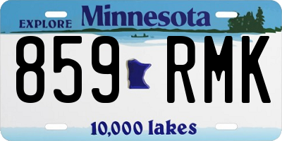 MN license plate 859RMK
