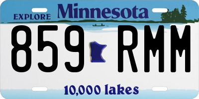 MN license plate 859RMM