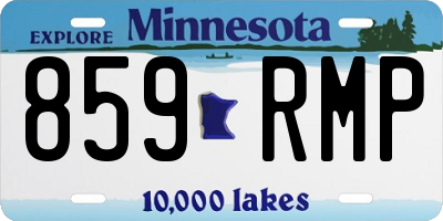 MN license plate 859RMP